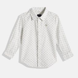 Allen Solly Junior Boys Standard Printed Pure Cotton Casual Shirt-picture-23