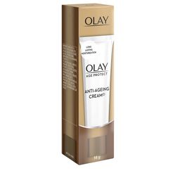 Olay Age Protect Anti-Ageing Cream - Reduces Wrinkles with Salicylic Acid, Aloe & BHA- 18g image 2