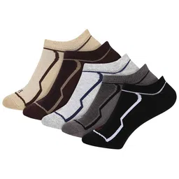 Mast & Harbour Pack Of 5 Patterned Ankle-Length Socks-picture-38