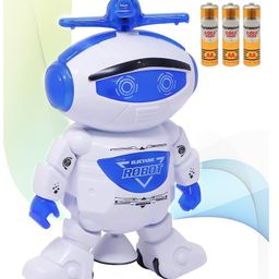 Fiddlerz Musical Toy 360 Degree Rotating Electric Smart Space Walking Dancing Robot Toy - Multicolor-23