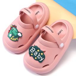 Babyoye Clogs with Back Strap Closure - Pink-image-38