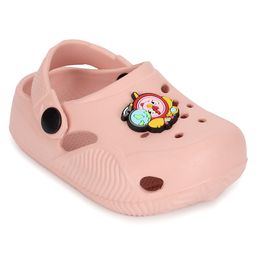 TRUFFLE COLLECTION Perforated Clogs With Alarm Clock Charms - Pink-image-69