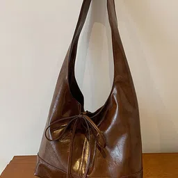LULU & SKY PU Bucket Hobo Bag with Cut Work-19