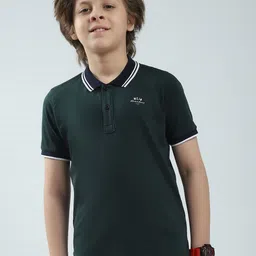 Monte Carlo Boys Polo Collar Pure Cotton T-shirt-image-32
