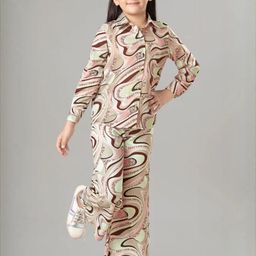 Q-one Store Girls Printed Shirt with Trousers-image-69