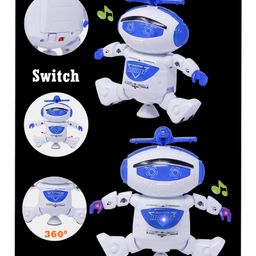 Fiddlerz Musical Toy 360 Degree Rotating Electric Smart Space Walking Dancing Robot Toy - Multicolor image 5