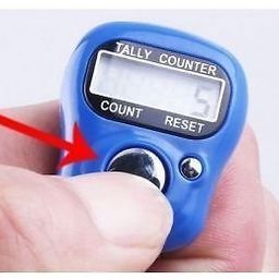 Mini Hand Tally Counter/Finger Ring/Digital Counting Machine/Finger Counter for Various Counting Purpose Size-11 x 2 x 3 cm 1 Pcs Multy Color image 4