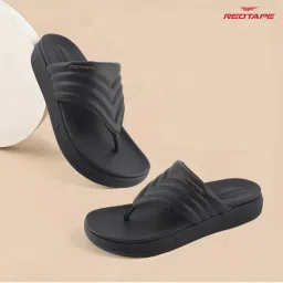 Red Tape Black Women's Thomes Flipflops-picture-6