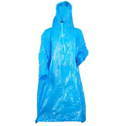 Premsons Reusable Raincoat Poncho with Hood for Women and Men Blue-picture-1