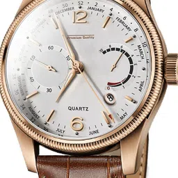DOUBLERUN Men Dial & Leather Textured Straps Analogue Multi Function Watch H05N8017 image 3