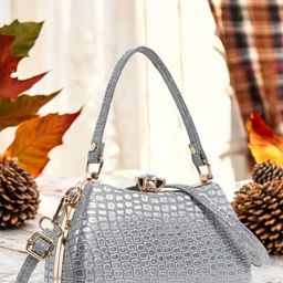 Exotic Textured Jute Box Clutch-image-21
