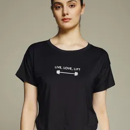 MKH Typography Printed Drop-Shoulder Sleeves Dri-FIT Relaxed Fit T-shirt-picture-27
