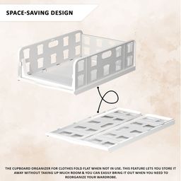 aura Kuber Industries White Set of 3 Regular Drawer Organiser Organisers image 3