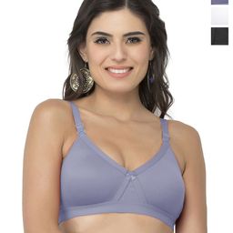 College Girl Cg1304 Pack Of 3 Cotton Full Coverage Lightly Padded Minimizer Bra-image-18