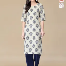 HERE&NOW Women Pack Of 3 Ethnic Motifs Printed Kurta-picture-33
