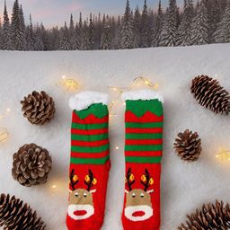 Butterthief Unisex Printed Calf-Length Sherpa Socks-picture-10