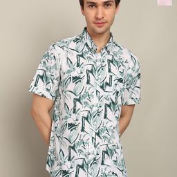 BLYNK Men Classic Floral Printed Casual Shirt-picture-3