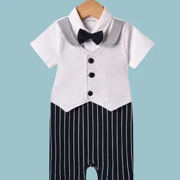 Mark & Mia Infant Boys Romper With Bow-4