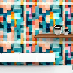 ArtzFolio Printed UV-Resistant Anti-Bacterial Abstract Geometric StripesPeel & Stick Wallpaper-image-79