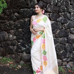 VILLE FASHION Art Silk Kanjeevaram Saree-image-33