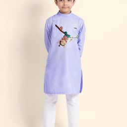 DEVOILER Boys Ethnic Motifs Printed Kurta-picture-17