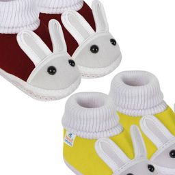 NESKA MODA Maroon Cotton Booties-picture-13