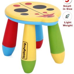 Babyhug Stool Ladybug Design - Yellow Multicolour-picture-13