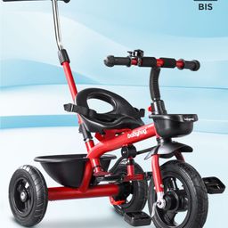 Babyhug Cruise Plug N Play Tricycle With Parental Handle - Red-15