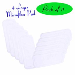 The Little Lookers 4 Layer Microfiber Insert For Reusable Diapers Pack Of 11 - White-26
