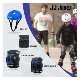 JJ Jonex Skating Protection Set Of 4 Kit Medium - Blue-4
