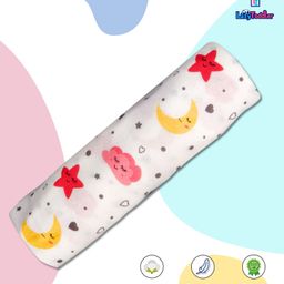 LazyToddler Cotton Premium Flannel Baby Swaddle Star & Moon Print-image-29