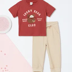 max Boys Printed T-shirt with Trousers-image-37