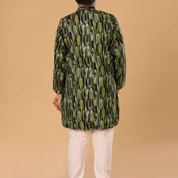 The Mini Trunk Boys Abstract Printed Kurta with Pyjama image 4