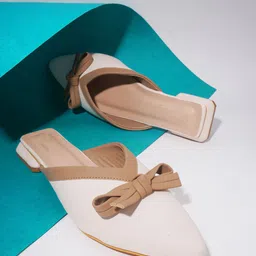 Try Me Women Mules with Bows Flats-48