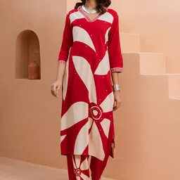 KALINI Women Ethnic Motifs Printed Kurta with Palazzo-image-39