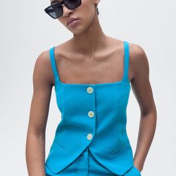 MANGO Square Neck Vest Top-44
