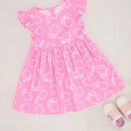 Pantaloons Baby Print Fit & Flare Dress-51