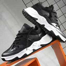 Shoe Island Men Printed Sneakers-image-9