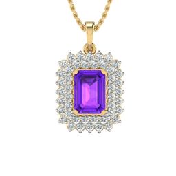 SHINE ETERNAL 18K Gold Lab Grown Shimmering Serenity Diamond Pendant - 1.513 g-picture-1