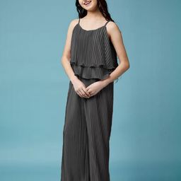Hikuj Girls Accordion Pleated Clothing Set-image-93