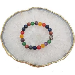 VIBESLE Unisex Crystals Elasticated Bracelet-91