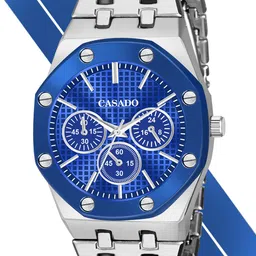 CASADO Men Dial & Stainless Steel Straps Analogue Watch CSD-631-BLUE-SILVER-HBLT-picture-2