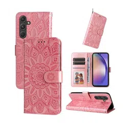 PEEPERLY Abstract Printed Samsung Galaxy S24 5G Flip Case Mobile Accessories-54