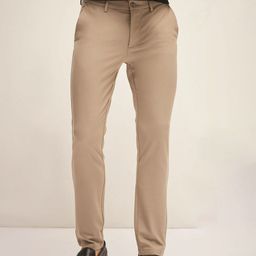 THE BEAR HOUSE Men Slim Fit 4 Way Stretch Trousers-image-72
