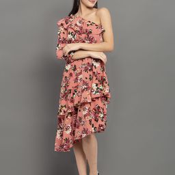 STYLECAST X KASSUALLY Women Floral Printed Ruffled Fit & Flare Midi Dress-image-26