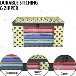 Kuber Industries Cream & Black 24 Pieces Printed Multi-Utility Organisers image 4