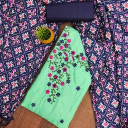 LeeliPeeri Designer Embroidered Unstitched Dress Material-picture-47