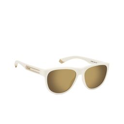 Polaroid Unisex Rectangle Polarised Sunglasses 2067346HT56LM-Grey-5