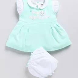 Annie Girls Cotton Printed Dress With Briefs-picture-30