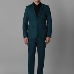 Louis Philippe Slim-Fit Single-Breasted Two-Piece Suit-image-95